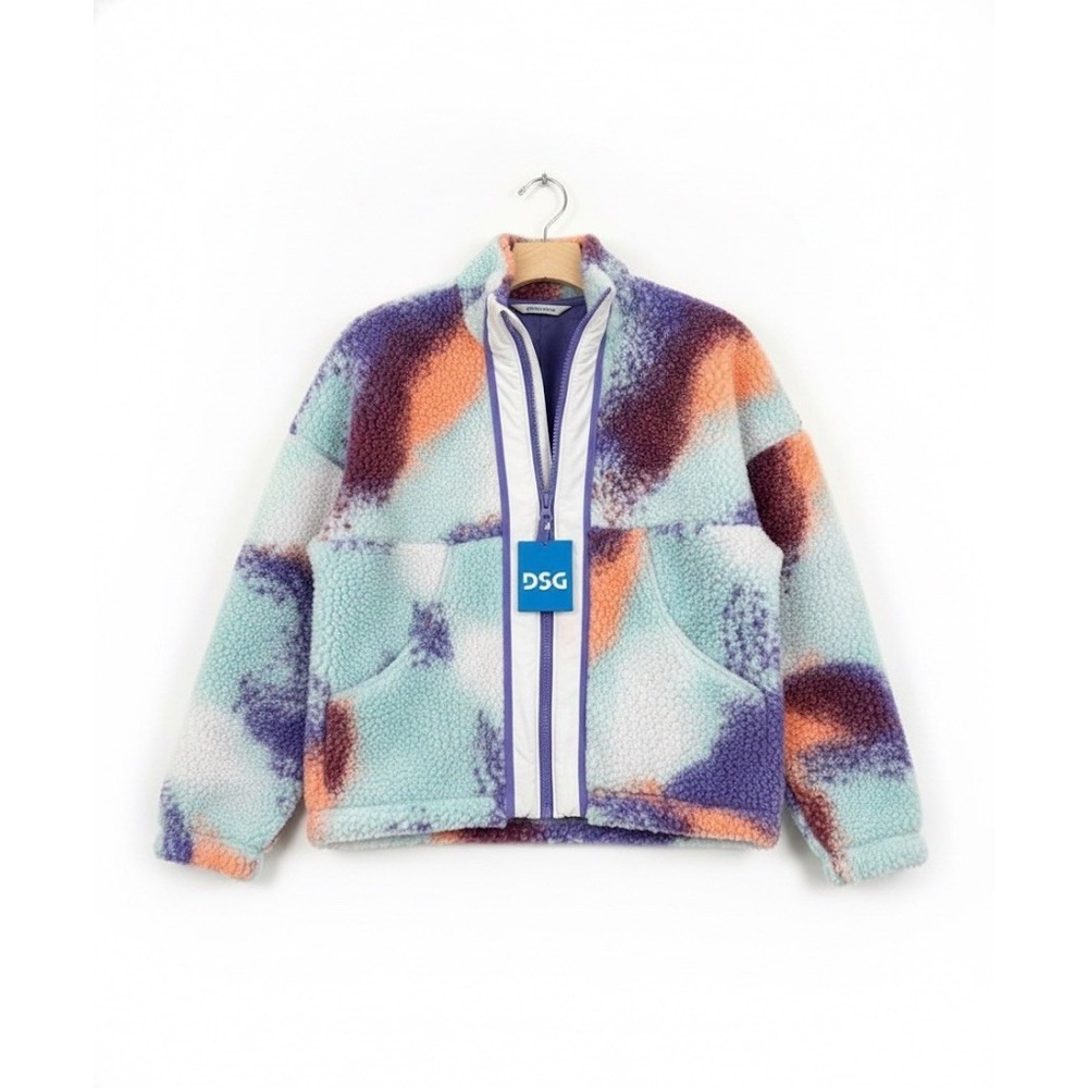 SHIPS TODAY! 🎁 DSG Girls Jacket Size‎ L(14) Multicolor Zip Up, NWT $54 retail